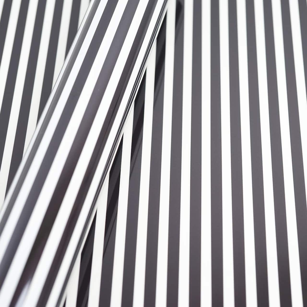 Black & White Stripes Heat Transfer Vinyl by Make Market®